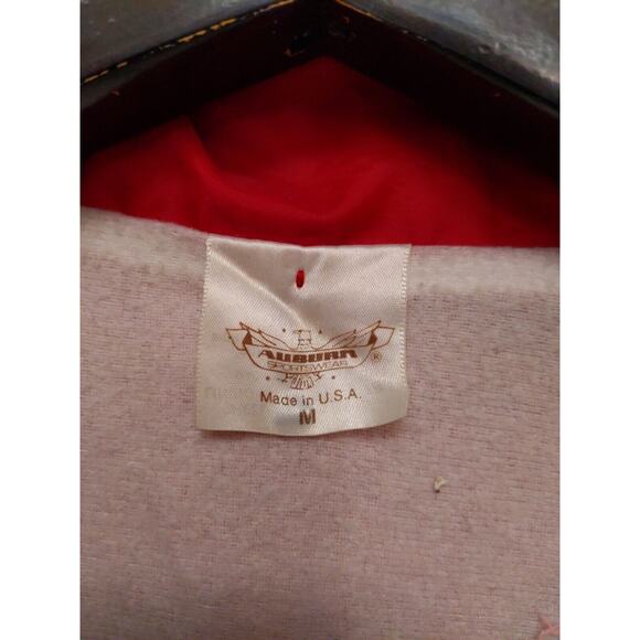 VTG Auburn Windbreaker Jacket National Sheriffs Association Red Sz L Nylon USA - Picture 9 of 10